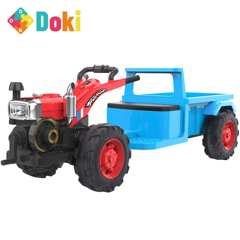 doki toy Dongfanghong tractor children new people can sit children electric motor car electric tractor