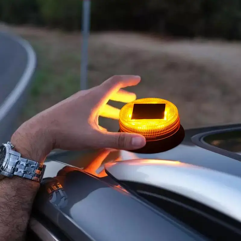 LED Warning Light Solar Warning Light Safety Flash Lights Solar Industrial LED Warning Lights Waterproof Safety Flashing