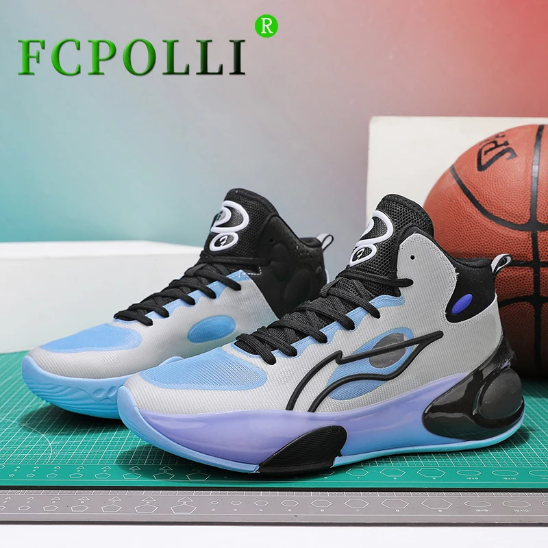 

2023 New Basketball Trainers Men Women Anti Slip Outdoor Sport Shoe Unisex Designer High Ankles Sneakers Couples Basket Shoes