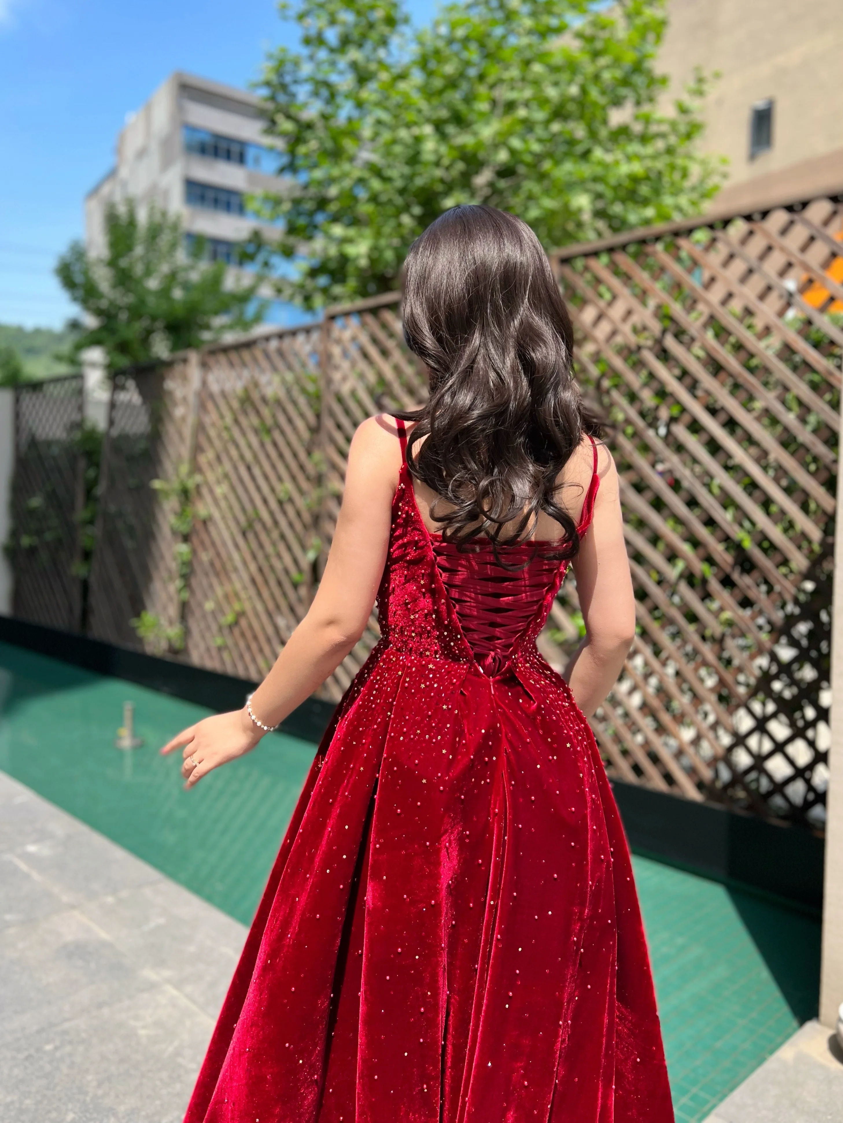 red gown for women