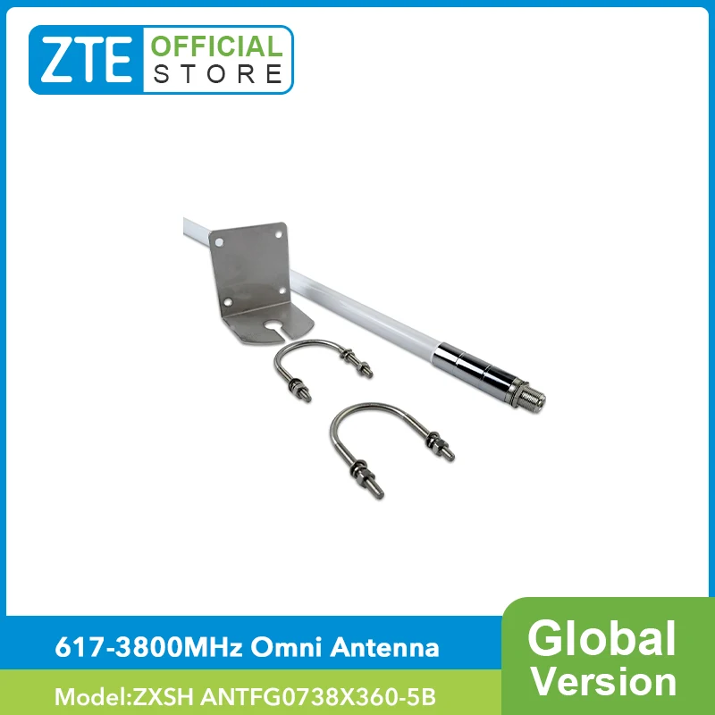 

ZTE ZXeLink 617-3800MHz Omni Antenna High Gain Waterproof Omni-Directional Mast Mount Outdoor LTE 4G 5G CBRS Communication