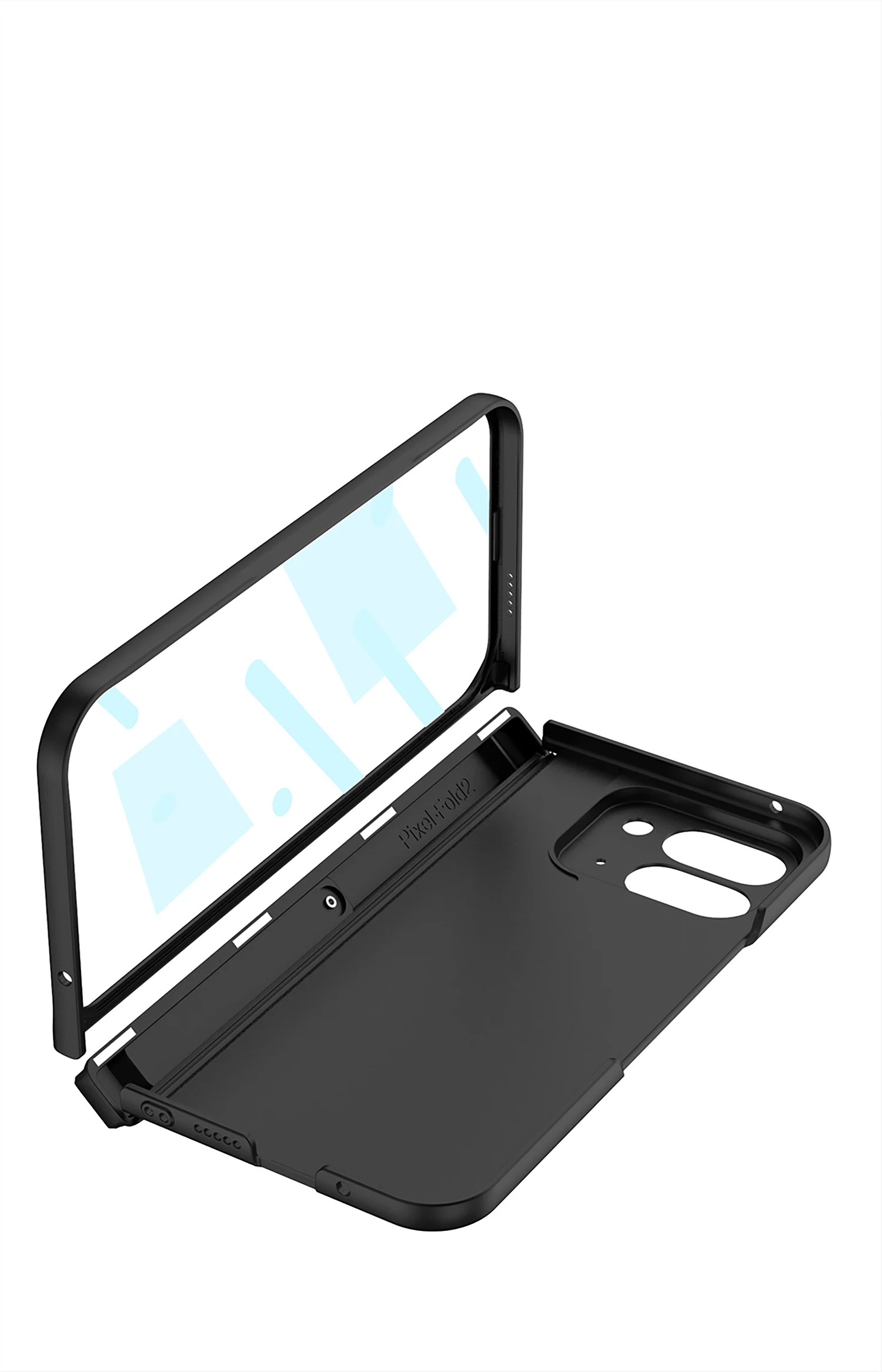 Magnetic Hinge Holder Shockproof Case For Google Pixel 9 Pro Fold Screen Glass P