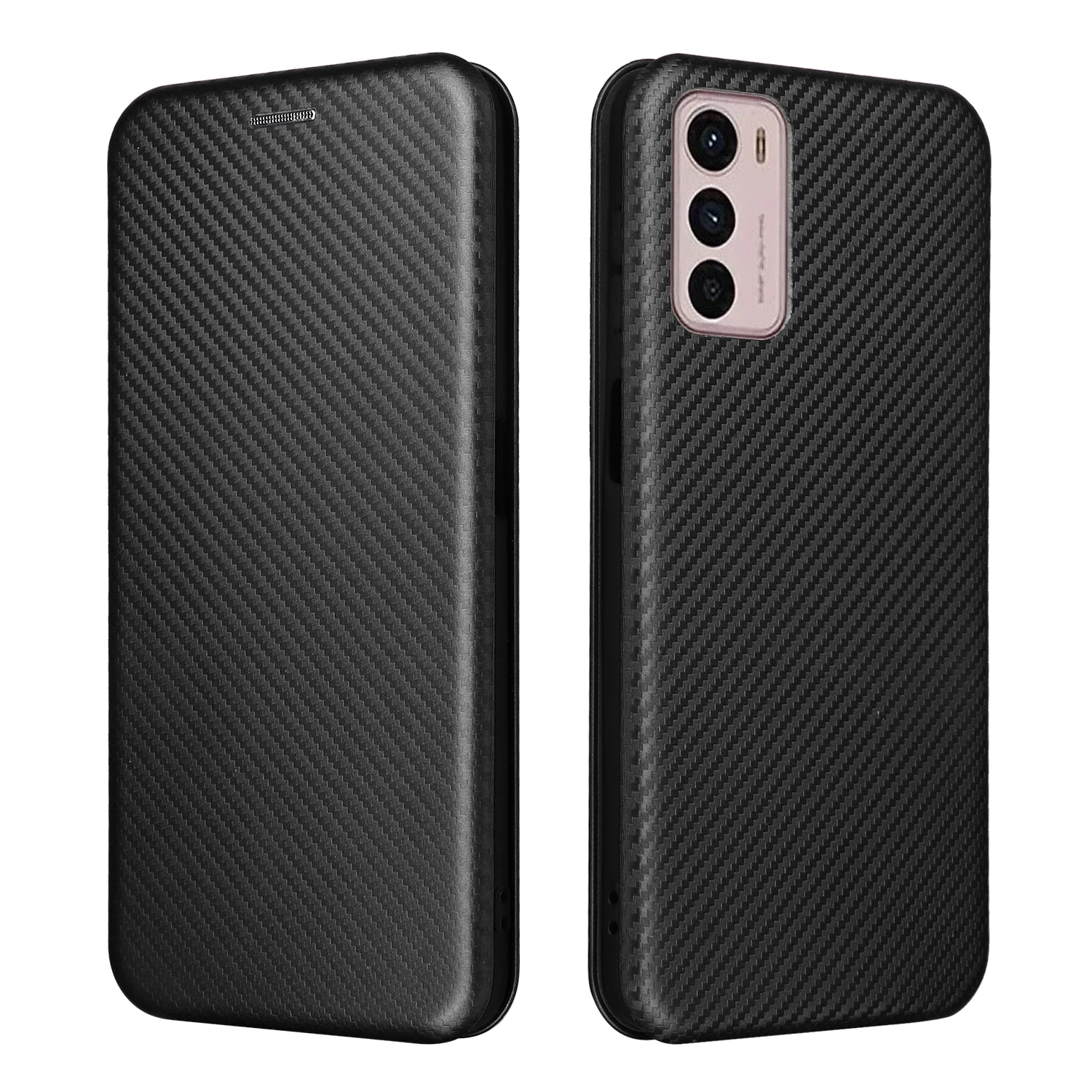For Motorola Moto G42 6.4Inch Luxury Carbon Fiber Skin Leather Case Book Full Cover On Moto G42 G 42 Shockproof Funda Bags