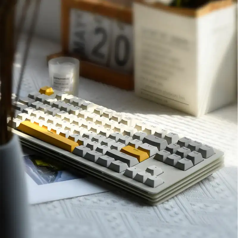 

AJAZZ AKC087 Mechanical Keyboard 87 Keys Hotswap RGB full non-impact Three Mode Gaming Keyboard/Kit