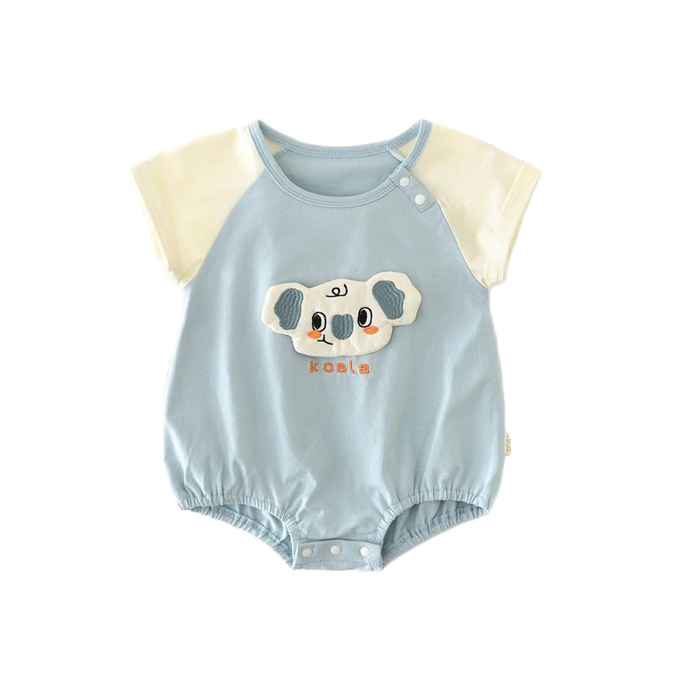 Cute Koala Baby Bodysuit Short Sleeve Jumpsuit
