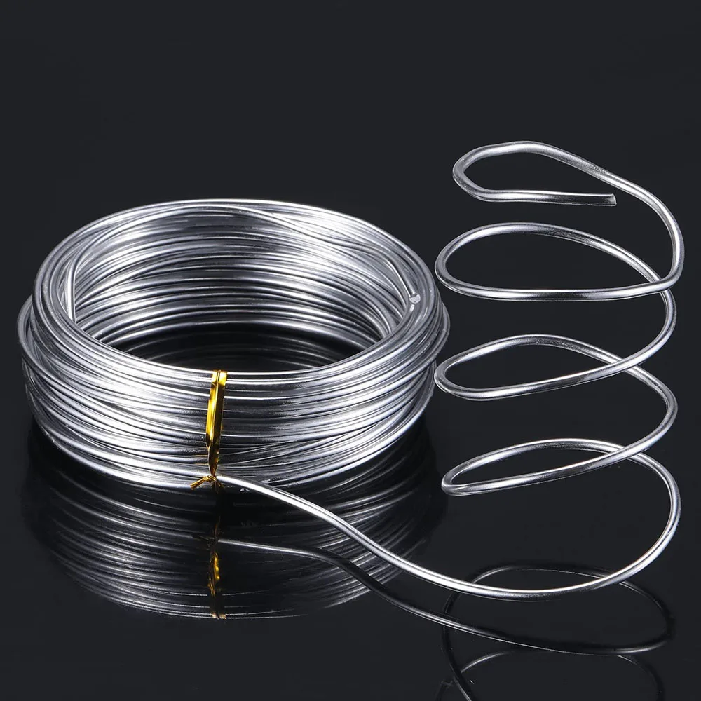 

1mm,1.5mm,2mm 5m/roll Craft Wire Sculpture Modeling Doll Body Aluminum Wire Handmade DIY Armature wire for sculpting Clay Tools