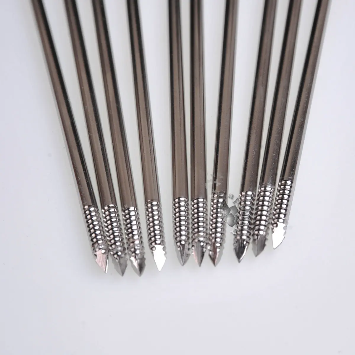 10pcs Double Sided Threaded Kirschner Wire Trocar Wire Stainless Steel Orthopedic K-Wire Pins Trocar One Ends Veterinary
