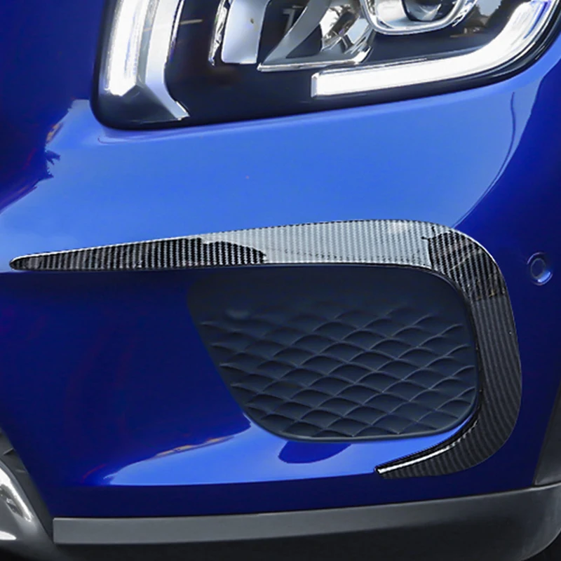 

Carbon Fiber Color Car Front Fog Light Frame Decoration Sticker For Mercedes Benz GLB Class X247 GLB180 200 220 250 2020-2022