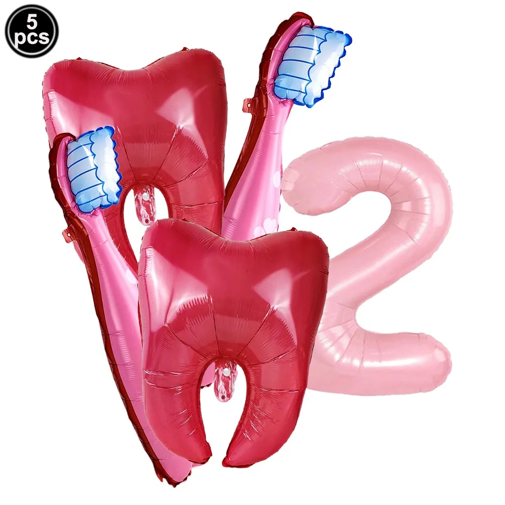 Dental Health Protection Themed Party Decor Foil Balloons