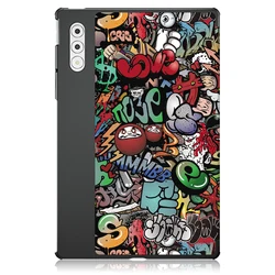 Enhanced Tri - Fold Tablet Cover with Auto Wake Function for Yoga Tab Plus TB520F (TY)