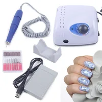 35000RPM Electric Nail Drill Machine Strong 210+105L Handpiece 2.35mm Model Manicure Pedicure Nail File Bit  Nail Machine 1