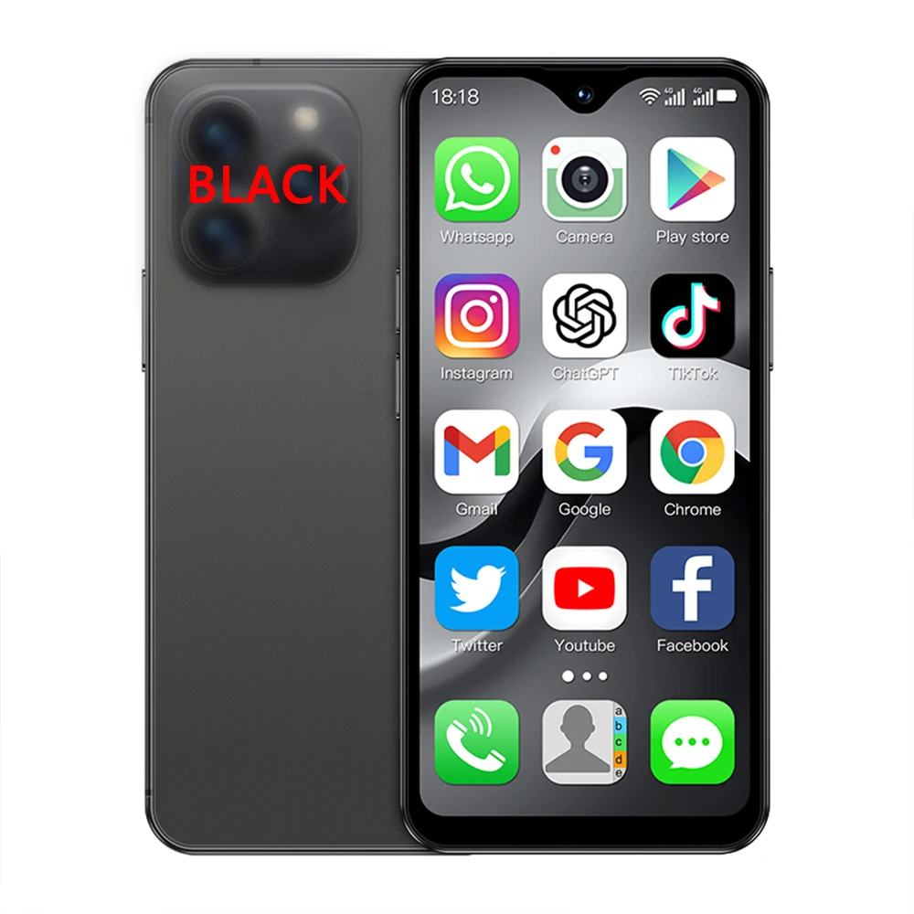 SOYES F9 Max 4G LTE Mini Smartphone Android 12 Octa-Core 4.3 Inch 6GB+128GB Mobile Phone 2750mAh Type-C OTG Small Phone Face ID