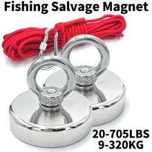 D16~D42mm 슈퍼 강한 네오디뮴 낚시 후크 N52 헤비 듀티 희토류 네오디뮴 카운터싱크 구멍 아이볼트인양 마그네틱