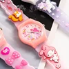 MINISO Sanrio 3D Pattern Children's Watch Cinnamoro Hello Kitty Waterproof Quartz Watch Kuromi Cartoon Silica Gel Watchband Kids 6