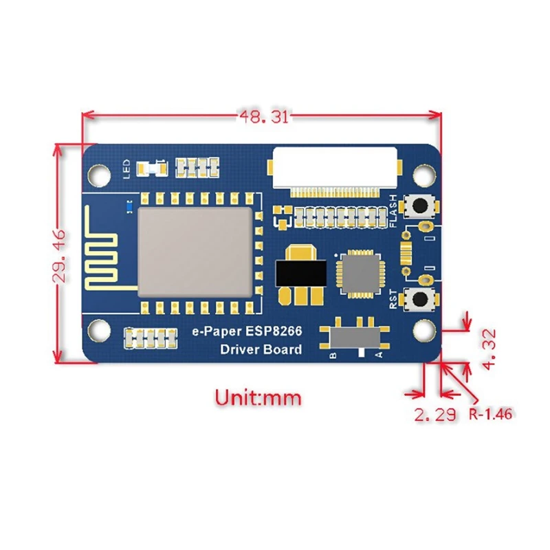 Waveshare    ̹ , Wifi Soc ESP8266,  Waveshare SPI E ũ  Arduino ̽ 