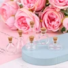 1pc 1:12 Dollhouse Miniature Vase Round Glass Bottle Wishing Bottles Storage Bottle with Cork Candy Jar Model Decoration 6