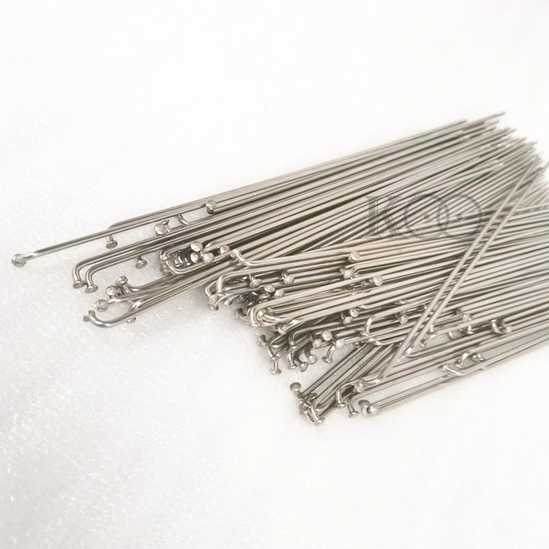 20*13G E-bike Spokes Diameter 2.3mm 304 Stainless Steel Silvery Electric Bicycle Hub Motor Spokes With Brass Nipples