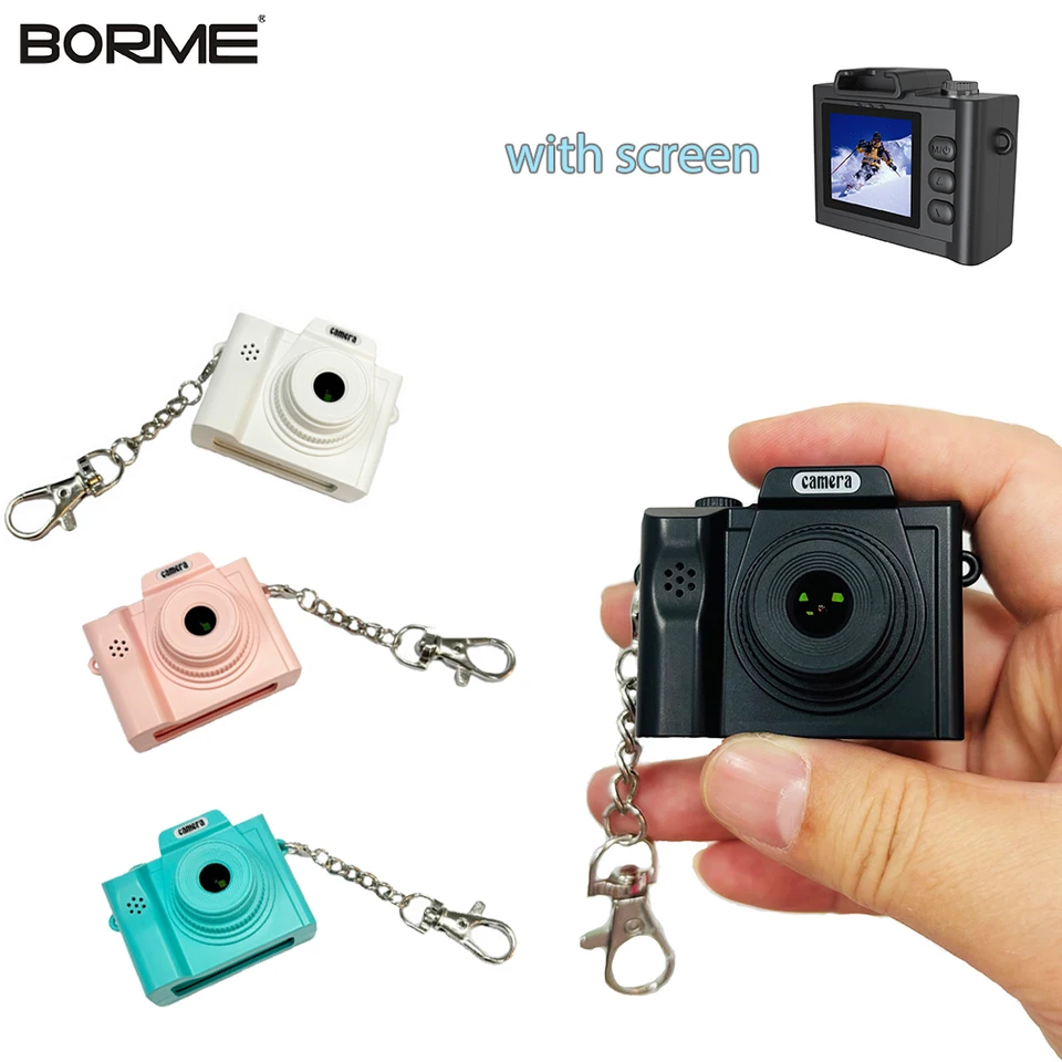 Mini Camera Keychain Retro Camera HD 1080P Portable Video Recorder