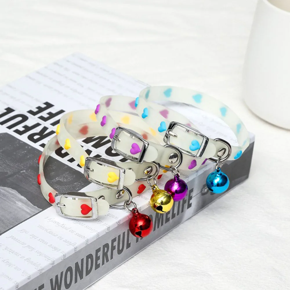 Title 6, Fashion Pet Glowing Collars with Bell Glow at N...