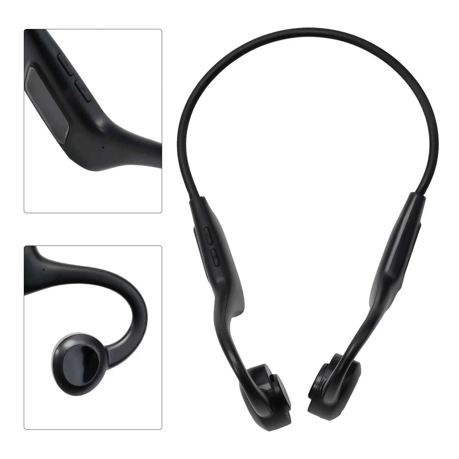 

LY1 Bone Conduction Bluetooth Headset Wireless Ear-Mounted Sports Headphones 360Degree Rotation Power Display For Iphone Andriod