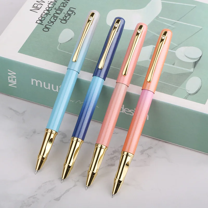 

Colorful Gradient Color Pen Iridium Gold Dark Nib Posture Pen Daily Office Writing Signature Pen