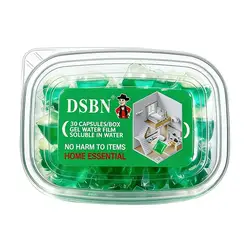 Odor - Eliminating Bio - Enzyme Drain Cleaner Pods - Fast - Dissolving Beads - 30pcs green