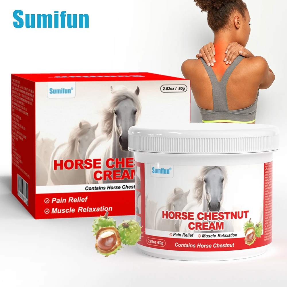 

80G/pcs Sumifun Horse Chestnut Pain Relief Cream Cervical Spine Ache Lumbar Disc Herniation Knee Joint Analgesia Massage Plaster