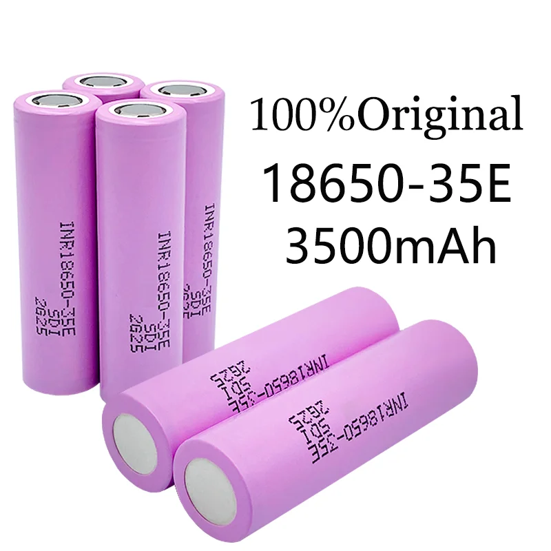 18650 Batterie 18650 3500Mah 3.7V 25A 18650 Agli Ioni Di Litio De Haute Puissance D'Origine, Outil Electrique 35E Inr