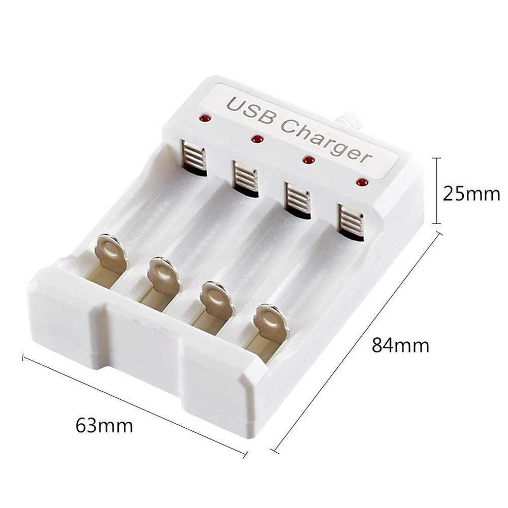 2/3/4 Slot USB Output Battery Charger AA/AAA Battery Quick Charge Rechargeable Charging Tools Adapter