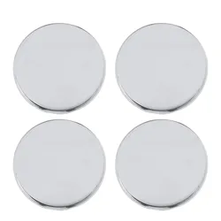 Set of 4 Scratch - Proof Wheel Center Hub Cap Covers - Premium Car Accessories (Silver)