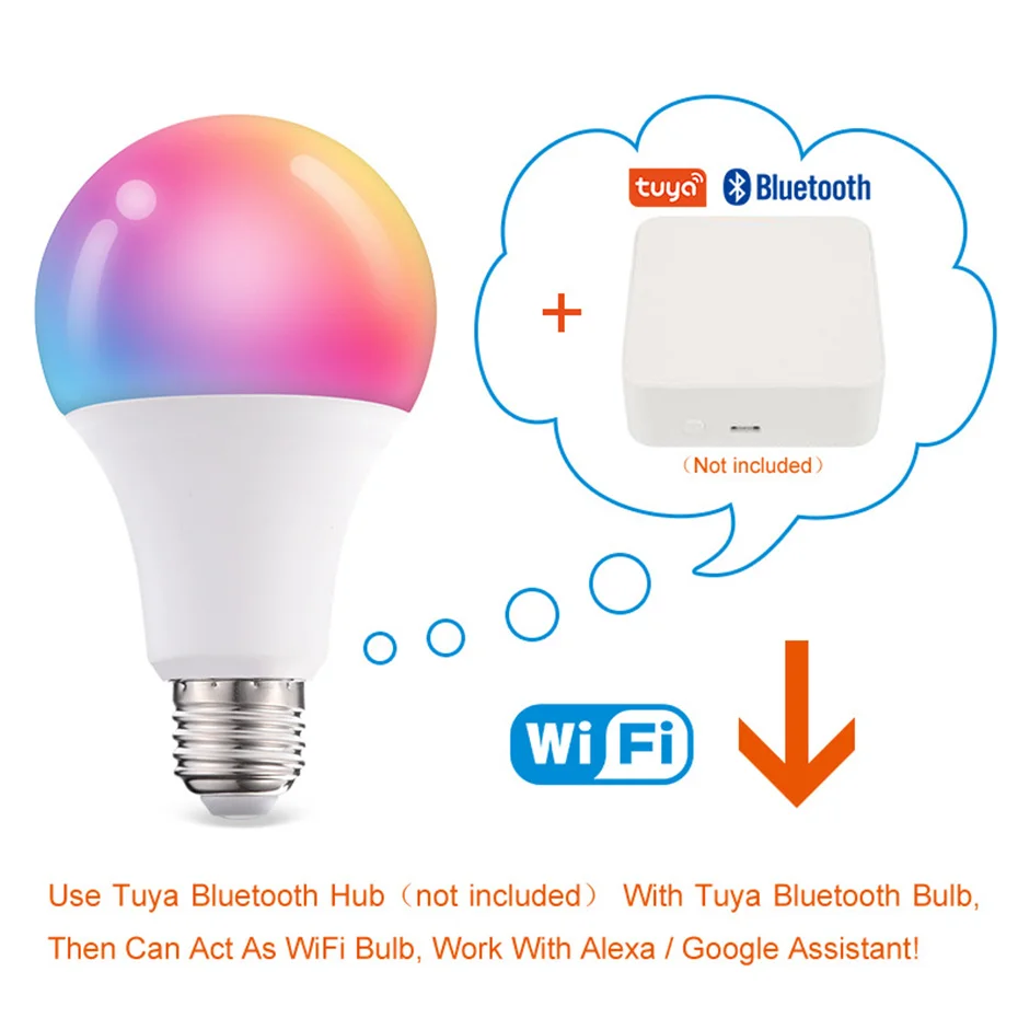 Bluetooth Smart Led-lampe 20W E27 B22 RGB Dimmbare Lampe 110V 220V