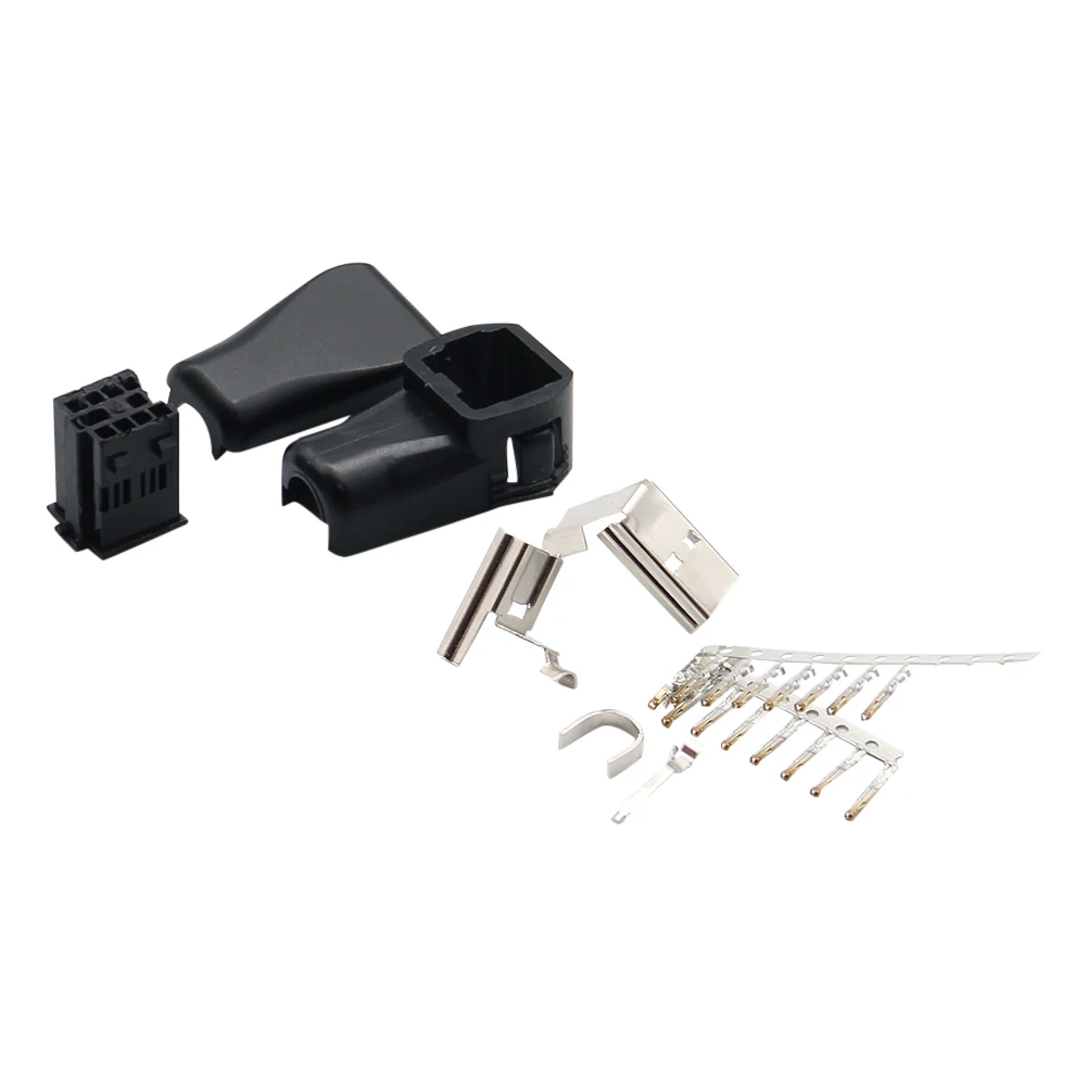 Audio Input AUX Plug with 12 Pin for Pioneer Main Box Head Unit CD/Radio IP-BUS Sockets Modified DIY Assembly Connector