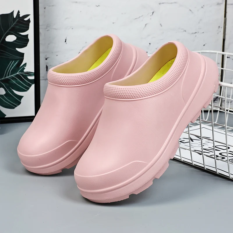 Women Kitchen Shoes Men Garden Clogs Outdoor Casual Waterproof Rain Shoes  Non-slip Restaurant Work Shoes Oil-proof Chef Shoes - AliExpress