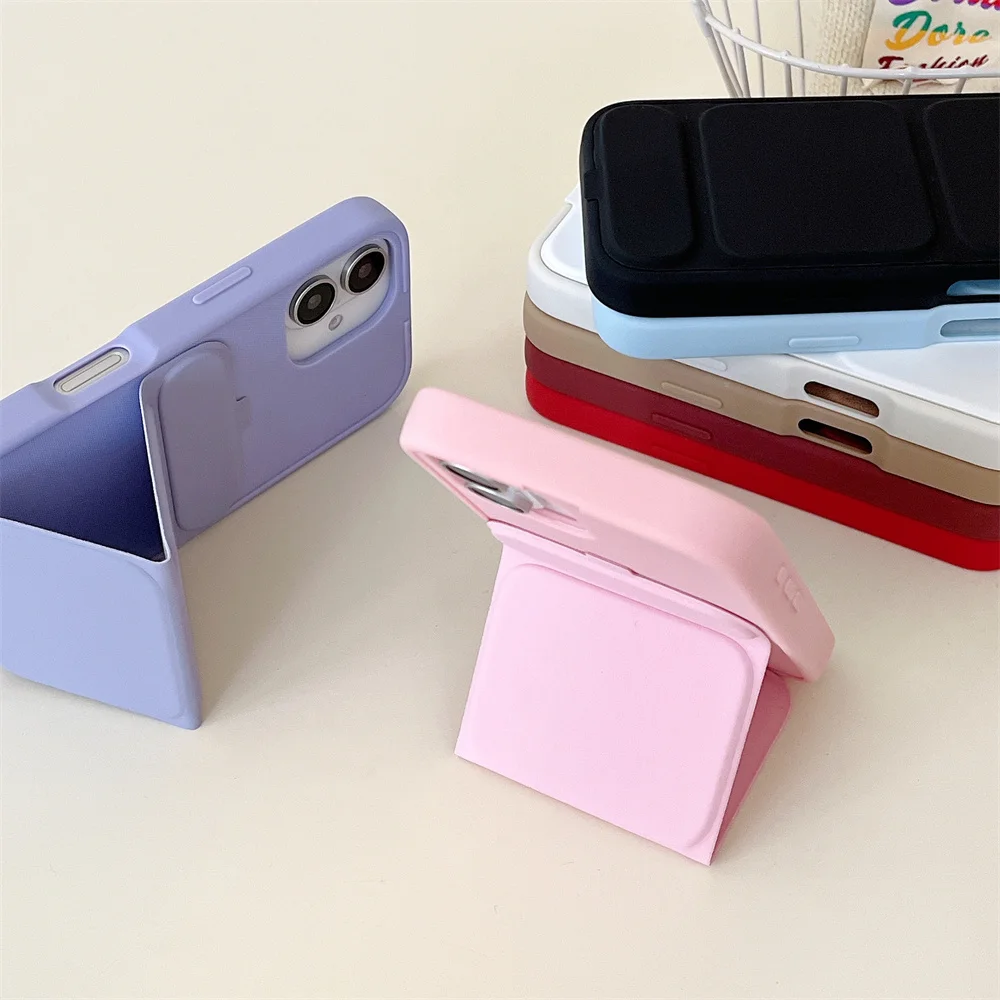 Premium Magnetic Fold Holder Phone Case - Full Protection Shockproof Stand Back Cover