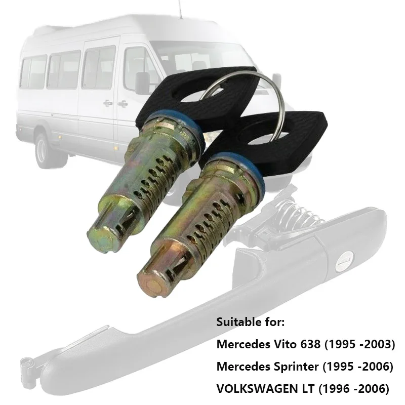 Barili Serratura Auto Con 2 Cilindri Serratura 2 Chiavi Per Mercedes Benz Vito W638 Mercedes Sprinter Volkswagen Lt 6707600205