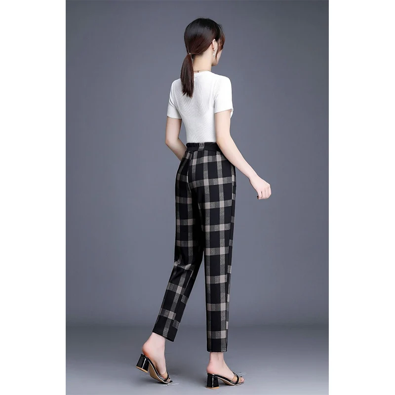 Autumn Winter KPOP Fashion Style Harajuku Slim Fit Trousers Loose All Match Casual Pants High Waist Plus Velvet Thick Harem Pant