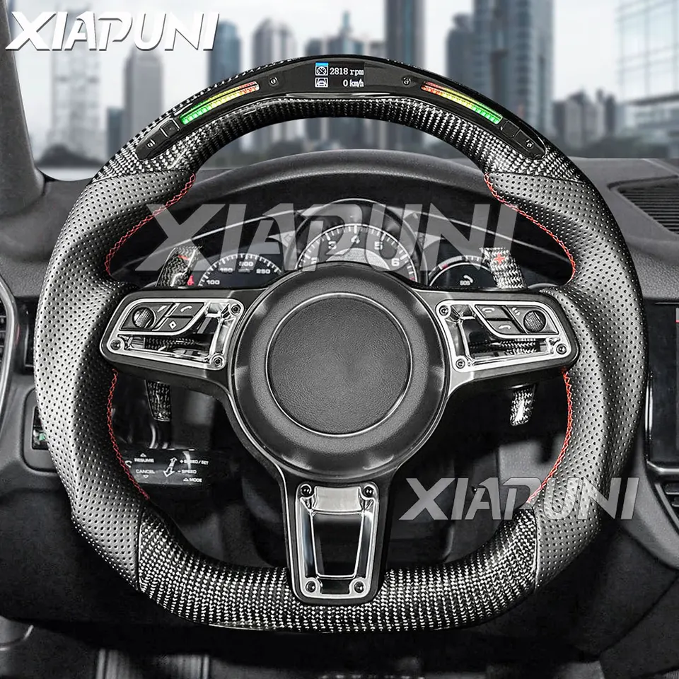 ポルシェ用LEDステアリングホイール,パナメーラ2017-2020,マカン2014