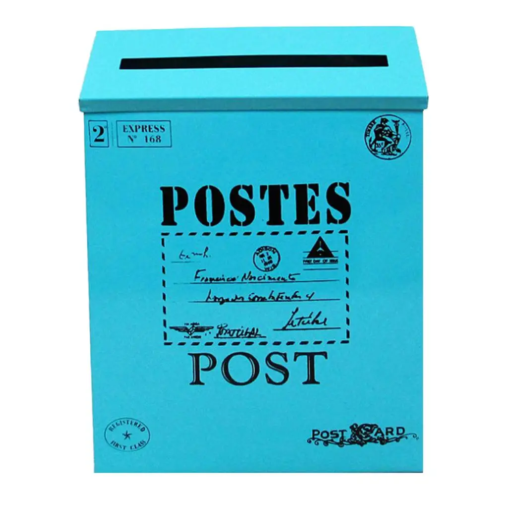 Vintage Wall Mounted Mailbox Newspaper Letter Box Post Garden Decor Box Waterproof Creative Pastoral Style Mail
