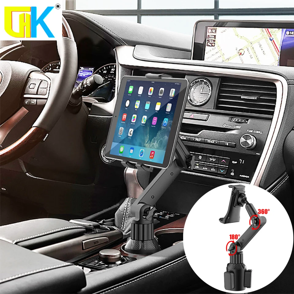 HKGK-Tablet-Cup-Holder-Mount-360-Adjustable-Smartphone-Holder-Car-270 ...