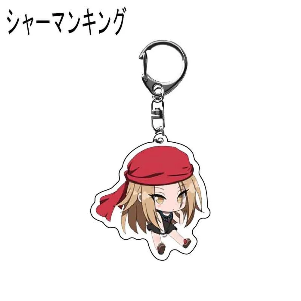 New Shaman King Acrylic Keychain Yoh Asakura Kyoyama Anna Cute Q