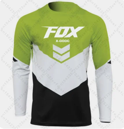 

2023 Motocross Mountain Enduro Bike Clothing Bicycle Moto Downhill T-shirt X-GODC Fox Women Men Cycling Jersey MTB Shirts BMX