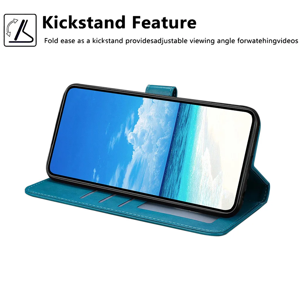 Elegant Leather Wallet Phone Case with Card Storage