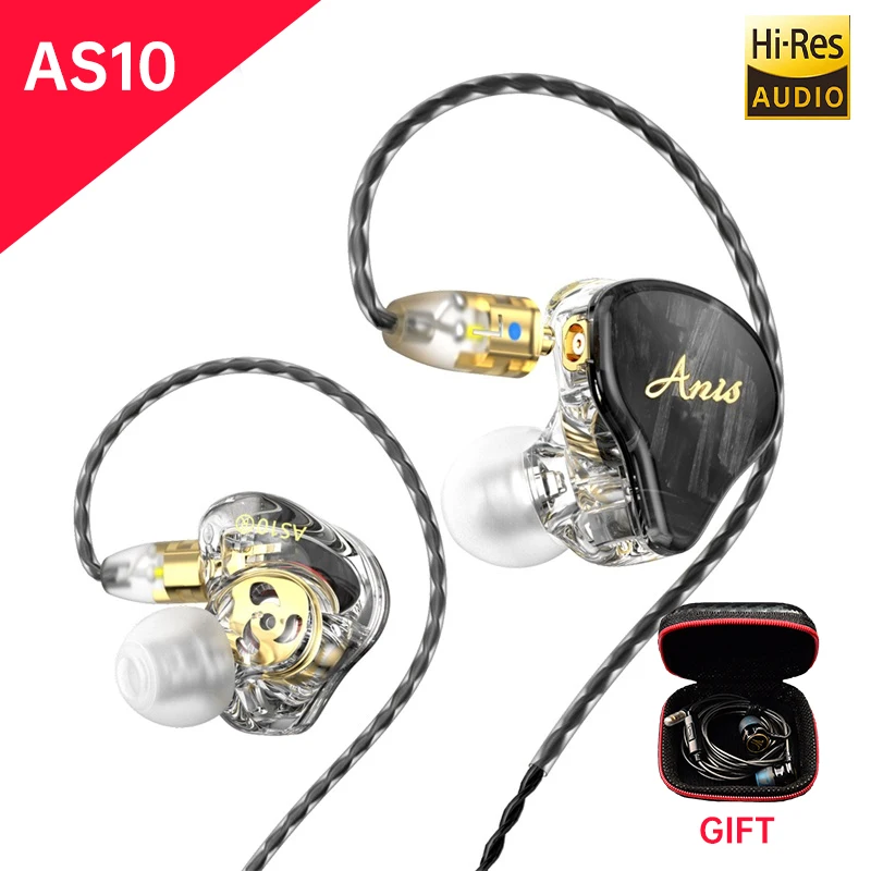 Проводные наушники Hifi 1BA + 1DD металлическая гарнитура гибридные драйверы басовые