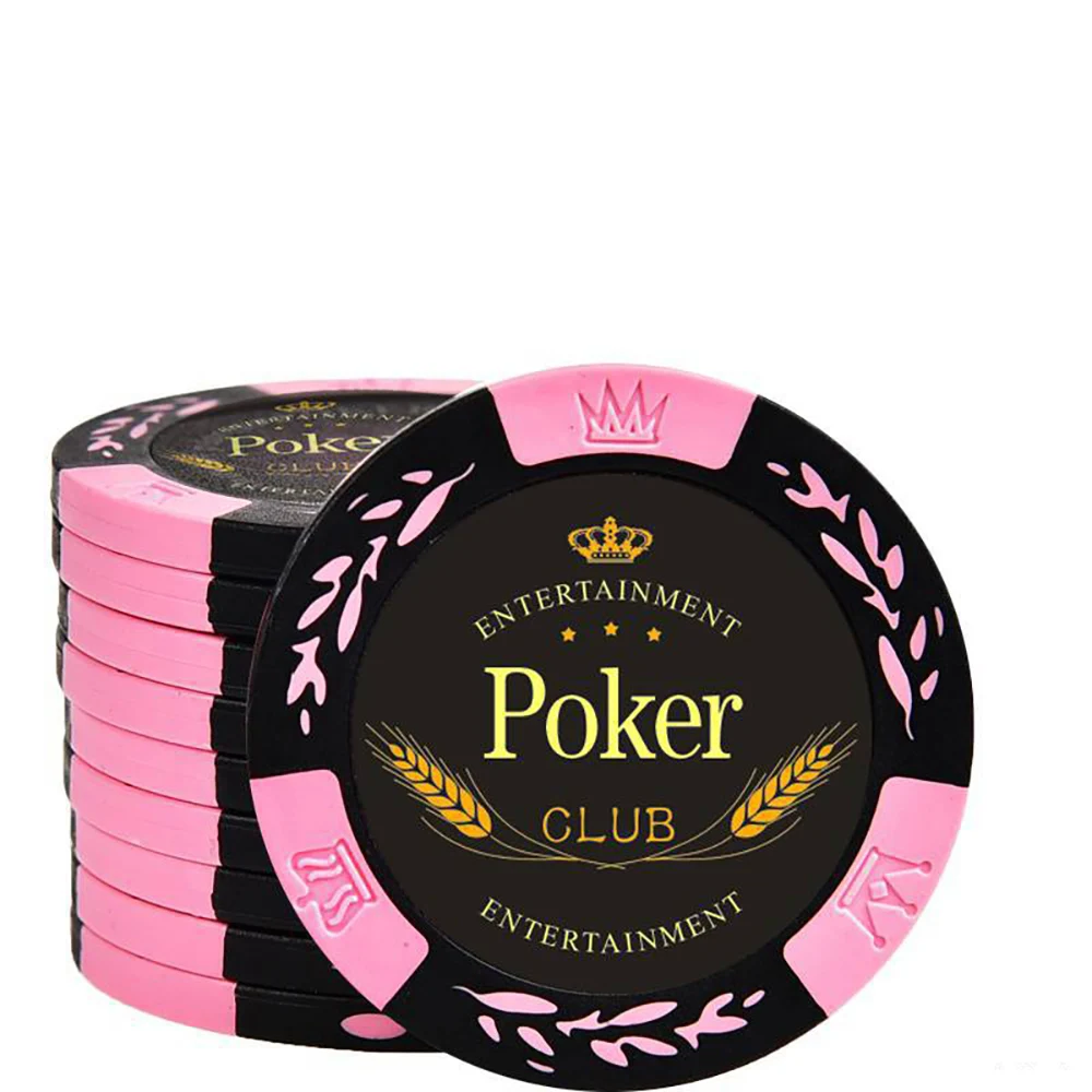 10PCS Poker Chips Reward Coins Blank Poker Chips Texas Hold\'em Poker Entertainment Chips Game Coins