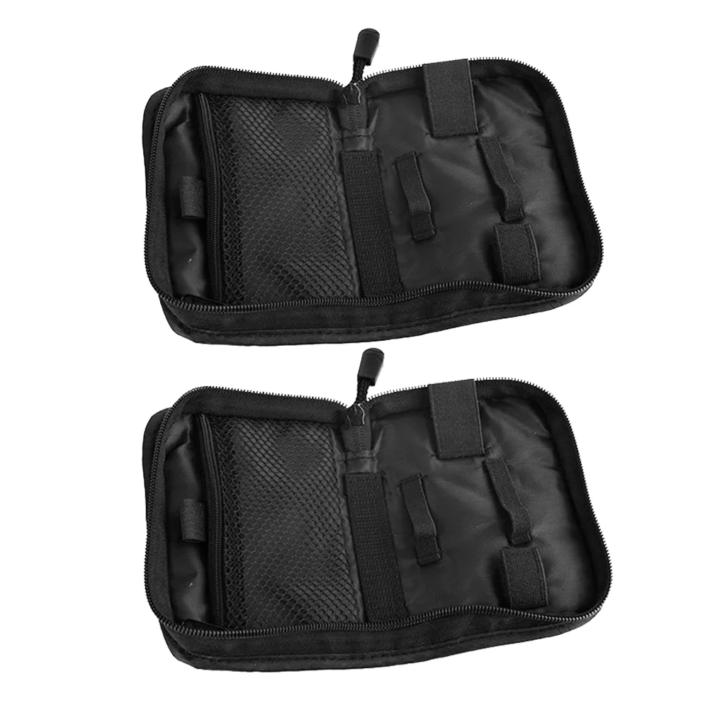 

Oximeter Storage Bag Portable Blood Glucose Meter Pouch Oxford Cloth Medical Device Storage Case (Black)