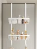 No Hole Shower Room Hanging Basket Door After The Multi-layer Shelf In The Bathroom Hanger Glass Door Partition Shampoo Holder 2