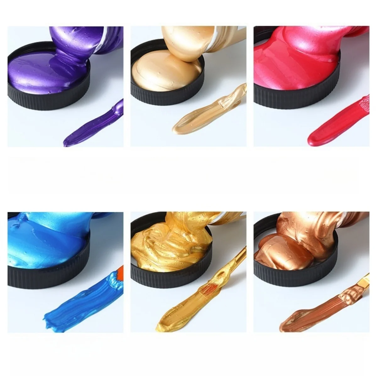 Acrylic Paints 100ml Matte Acrylic Paint Bundle Premium Colors Non Crack Formula for Rock Painting Fabric Canvas Wood Crafts Waterproof Art Supplies