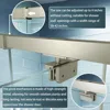 38-42" W x 71" H Swing Glass Shower Door,Pivot Semi-Frameless Glass Shower Door with 1/4"(6mm) Clear SGCC Tempered Glass 4