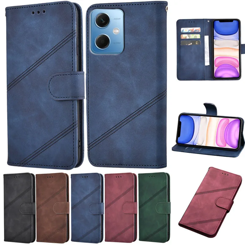 

Leather Case For Xiaomi Redmi Note 12 5G Fundas Wallet Book Stand Magnetic Phone Cover For Xiaomi Redmi Note 12 Etui Hoesje