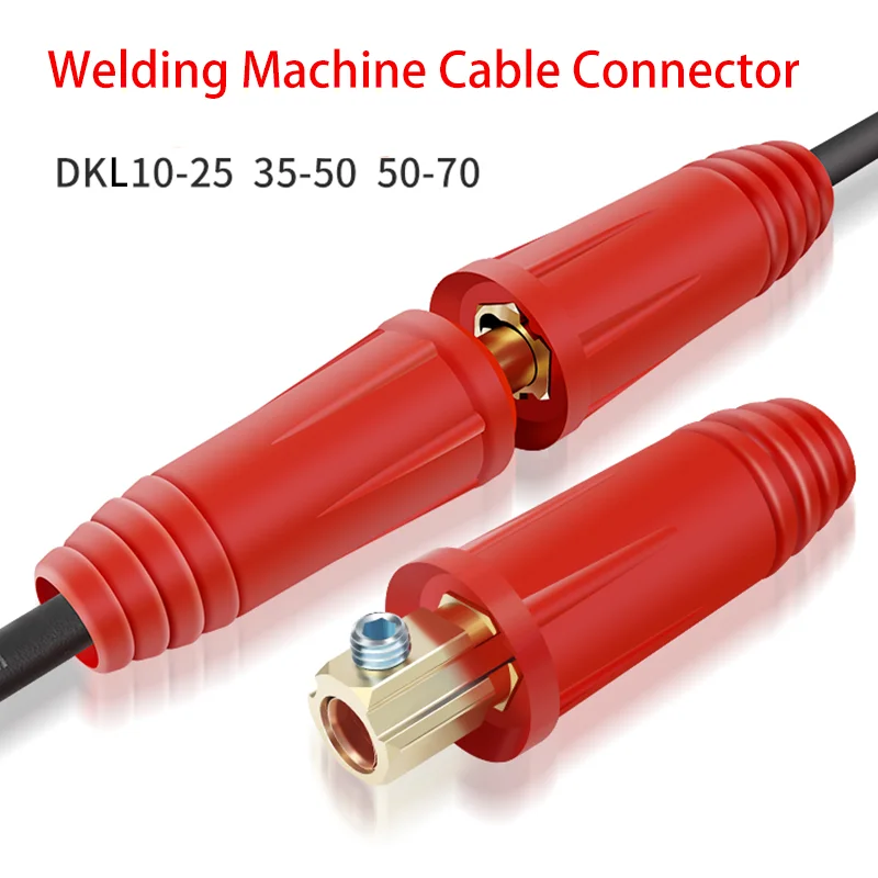 

Welding Machine Quick Fitting Connector Extension Plug Socket Rapid Fitting For Europe Welding Machine DKL10-25 35-50 50-70